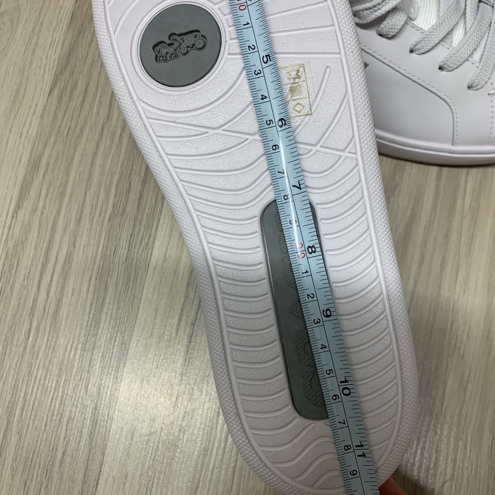 New COACH Clip Leather Low Top Sneaker Men’s Size 9.5 / Women's Size 11 /White - Picture 12 of 12